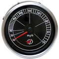 Faria Boat Speedometer Gauge SE9364A - 4 1/4 Inch Silver Black