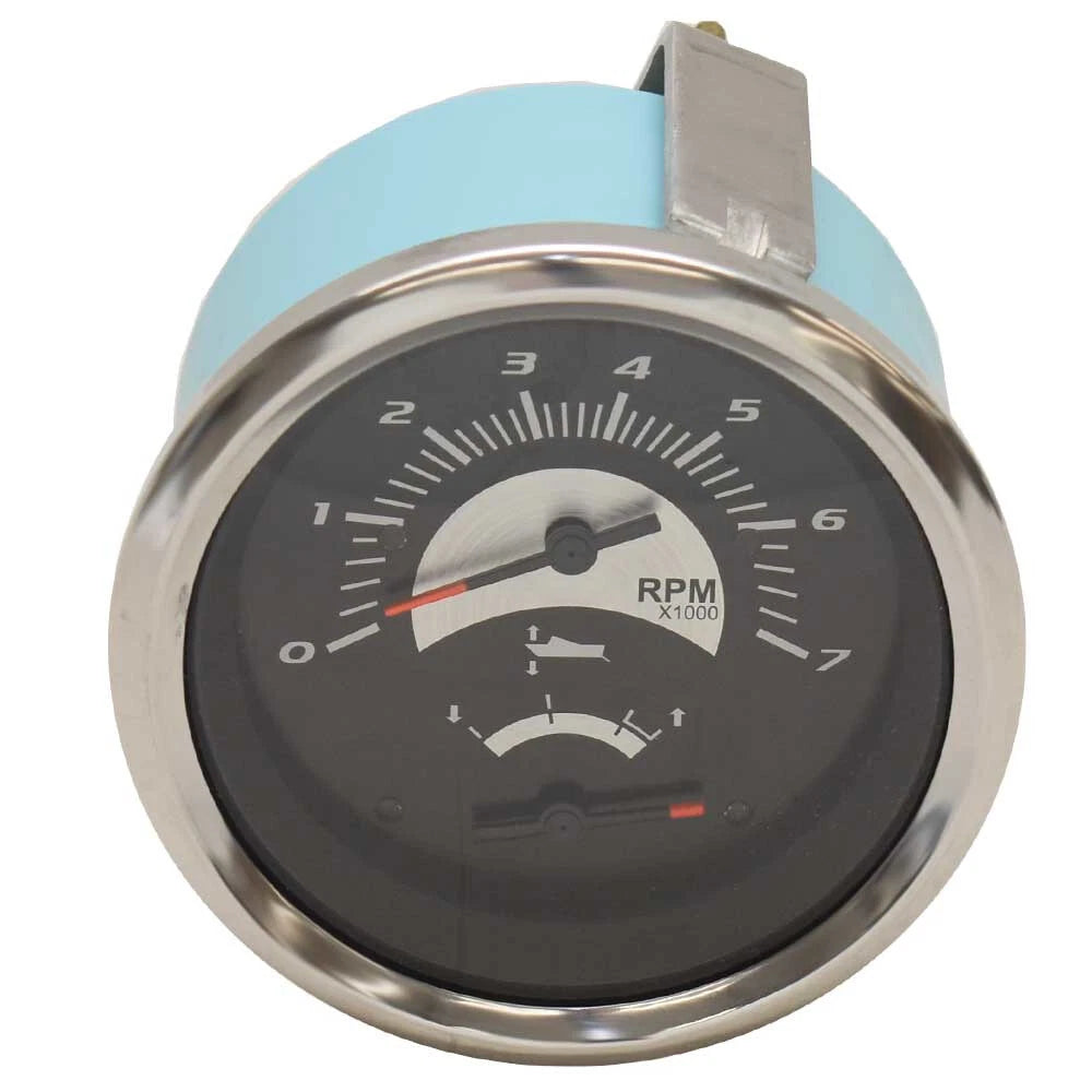 VeeThree Boat Multifunction Tachometer Gauge 70161F - 3 1/4 Inch