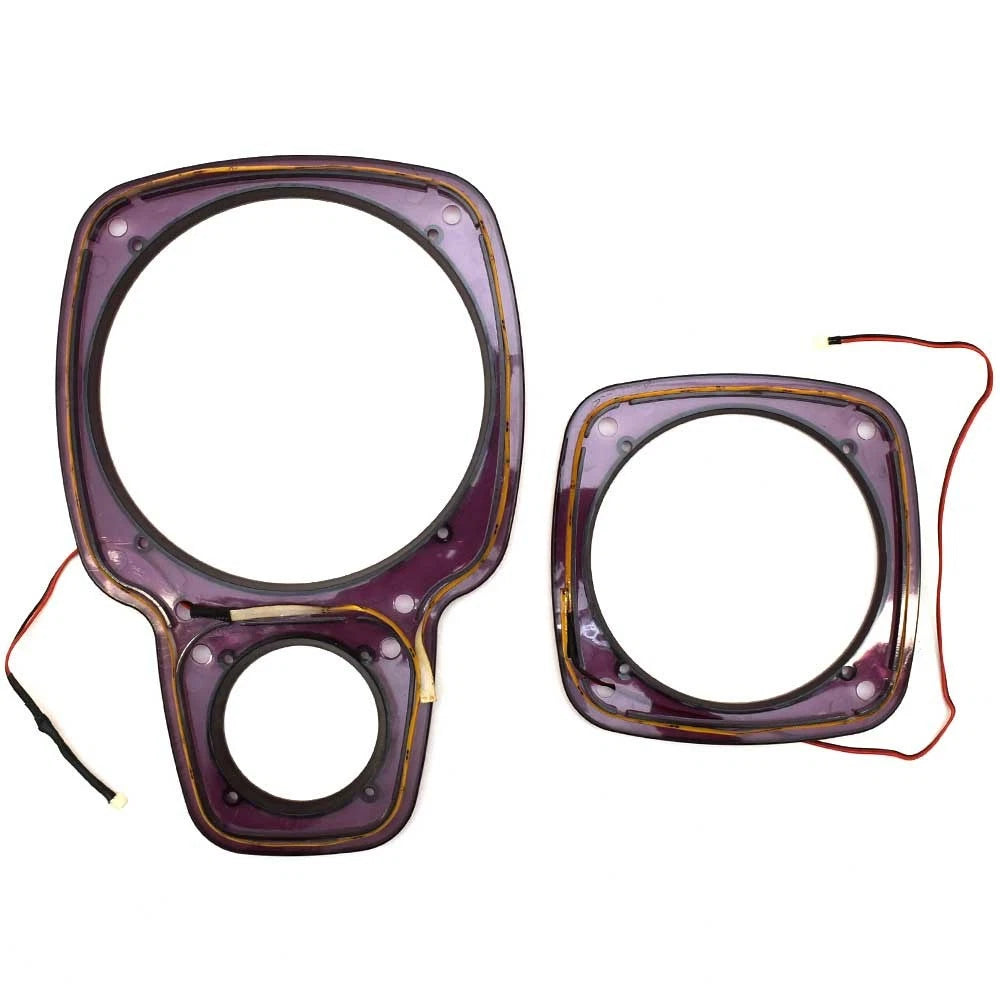 Centurion Boat Downfire Speaker Frames - LED Purple Plastic (set of 2)