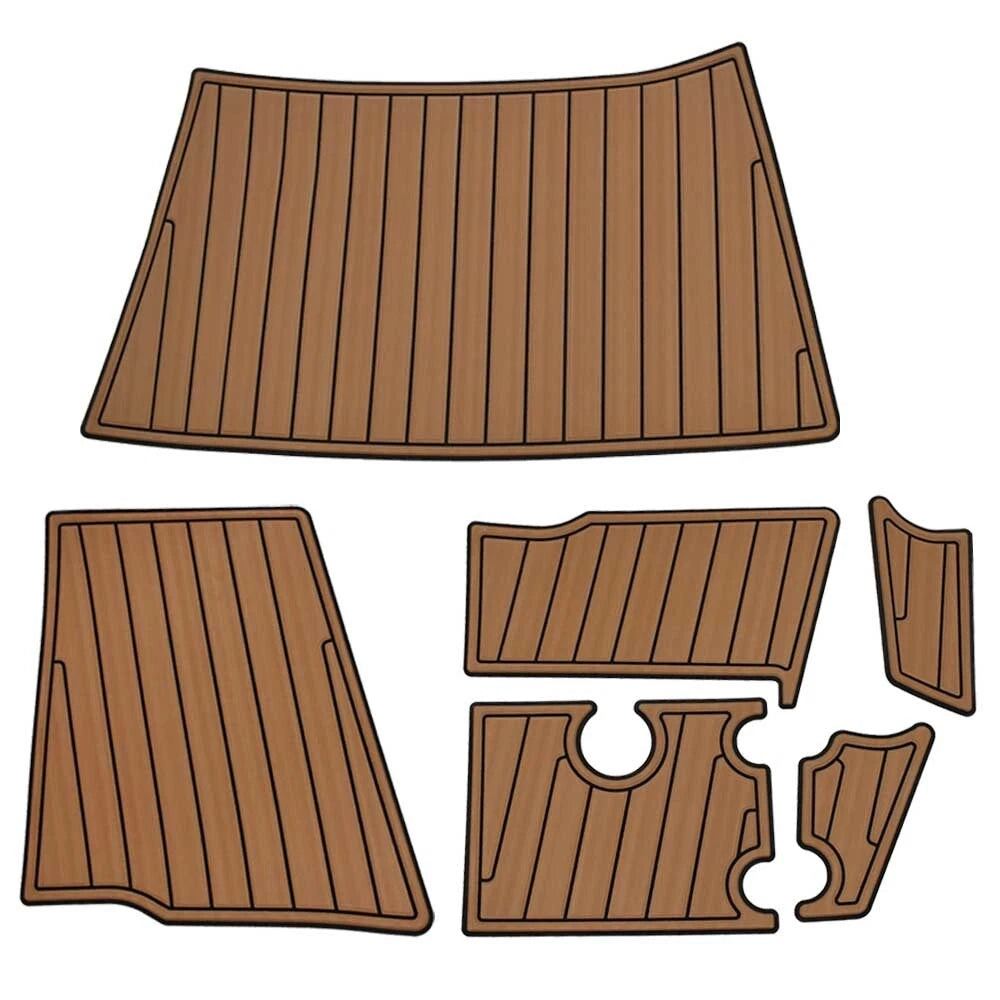 Crownline Boat Non-Skid Mats 44347 - Mocha Black (6 PC Set)