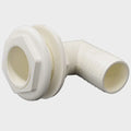 Marine Boat Elbow Fitting - 90 Degree 1 3/4 X 1 1/2 Inch White Plastic
