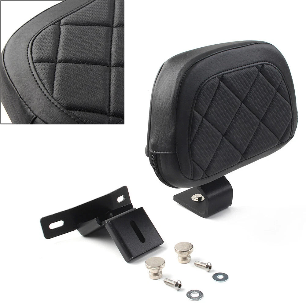 Front Driver Rider Backrest Pad for Harley Touring CVO Road Electra Glide 2009+