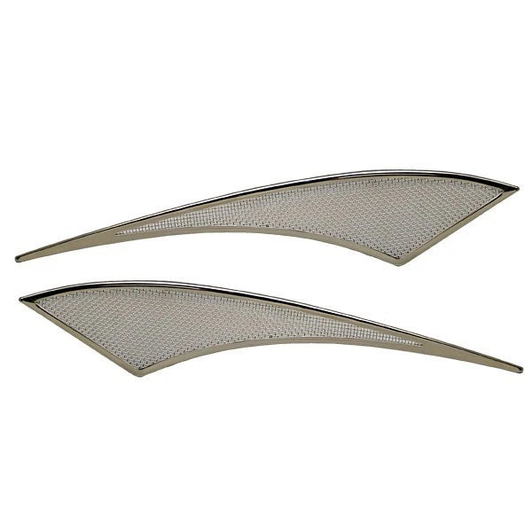 Boat Vent Covers - 26 1/2 X 4 1/2 Inch Stainless (set of 2)