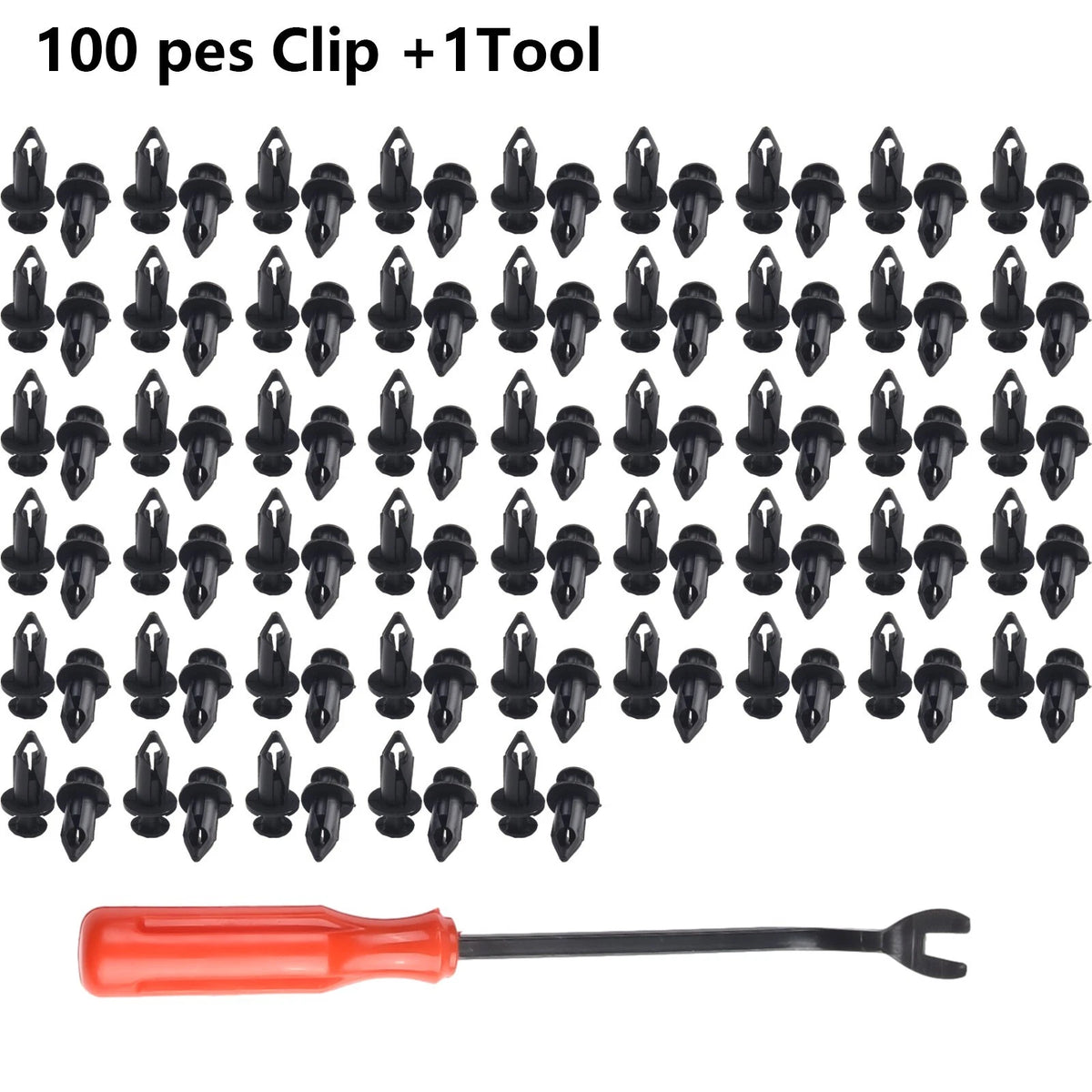 For ForTRX650 Rivet Clips 100 Pcs Premium Nylon Fasteners with Tool