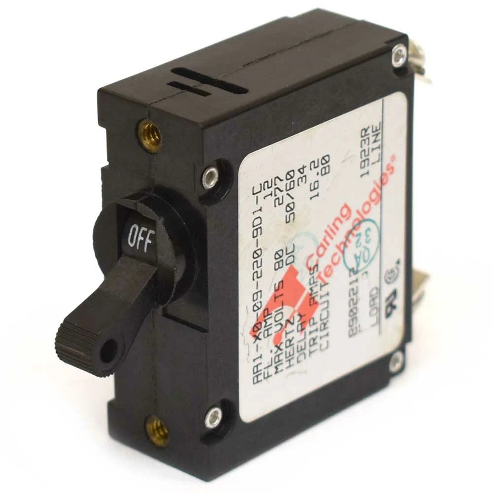 Carling Boat Toggle Circuit Breaker AA1-X0-09-220- 9D1C - 12 Amp