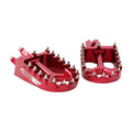 SMX Red Alloy Forged Footpegs for Suzuki RMZ450 2008-2010