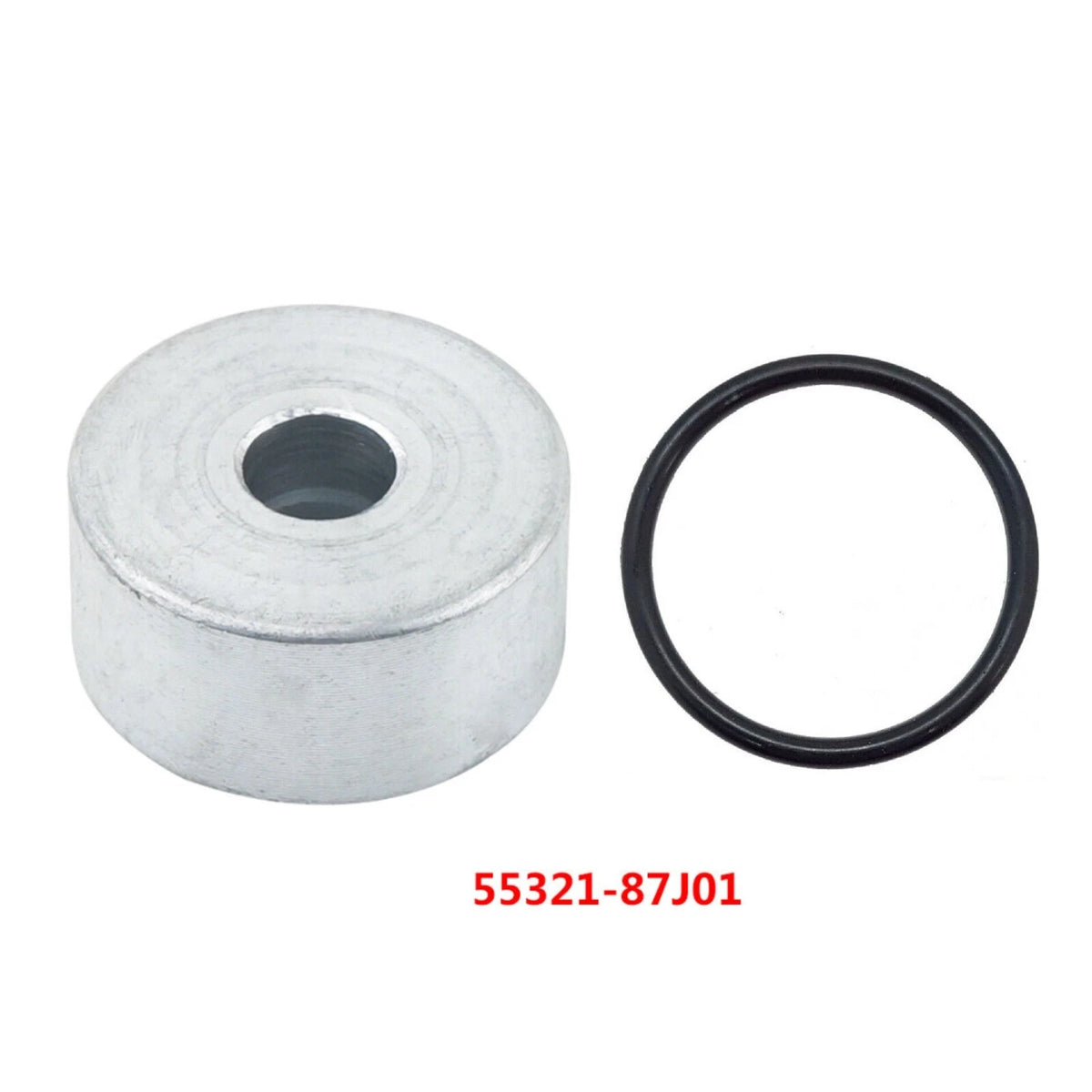 Round Zinc Anode 55321-87J01 for Suzuki Outboard 4-Stroke with O-Ring 09280-22019