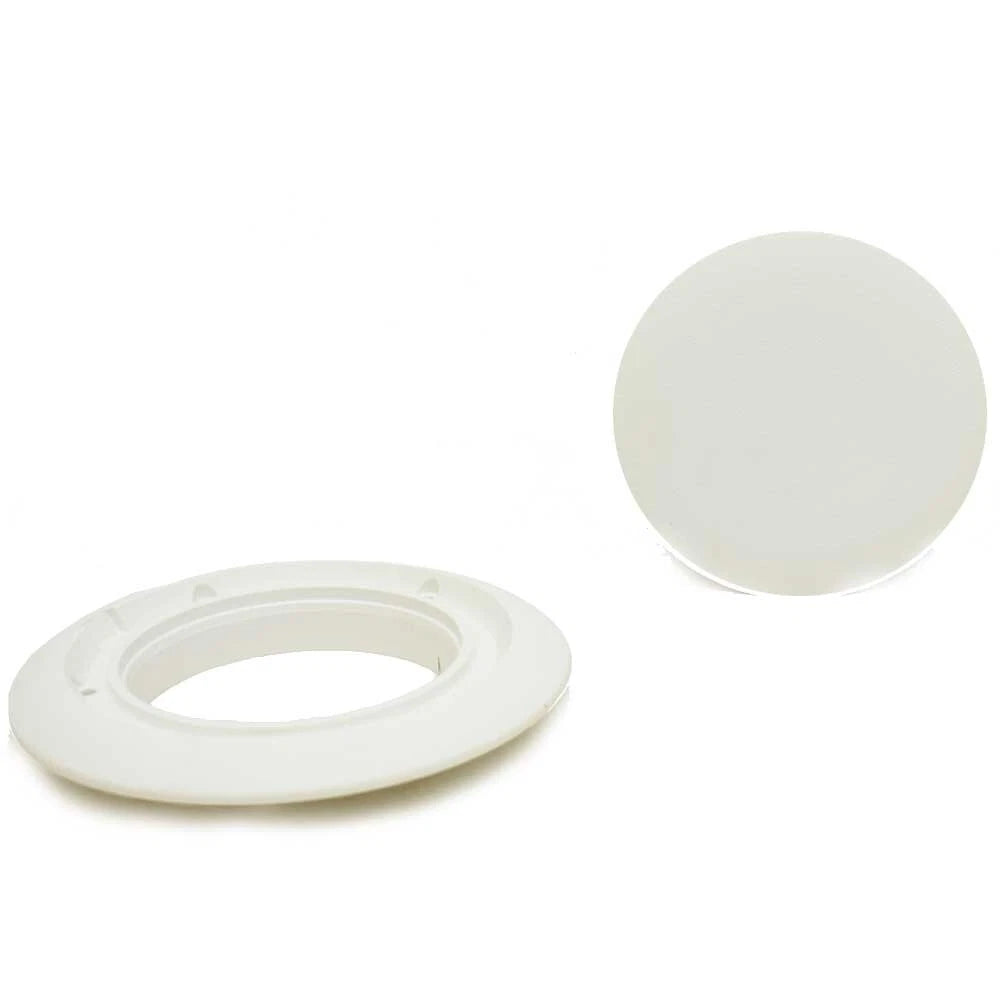 Jim Black Boat Deck Plate 586-4-05 - Pry Out 4 Inch Polar White Hatch