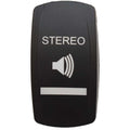 Carling Boat Rocker Switch Actuator - Stereo Contura V Black