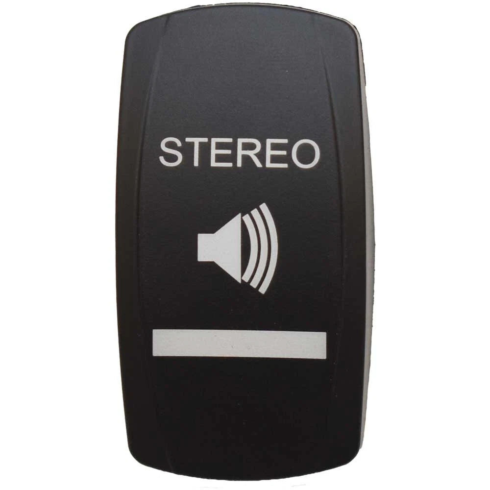 Carling Boat Rocker Switch Actuator - Stereo Contura V Black