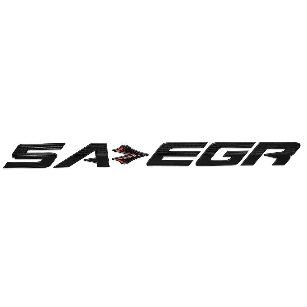 Supra Boat Raised Emblem Decal 33798-02 - SA EGR Black Hard Plastic