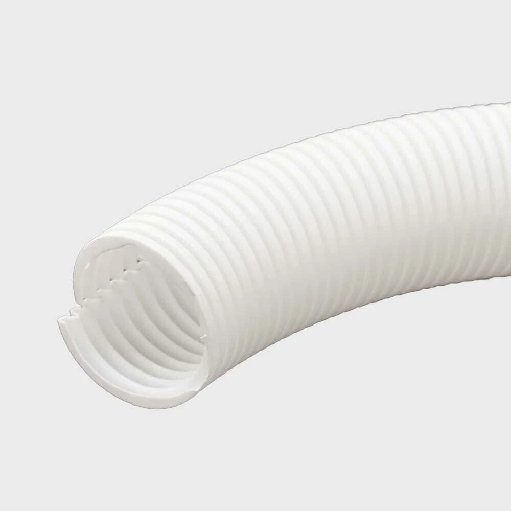Carver Boat Split Wire Loom 7530602 - 1 ID White Plastic (FT)