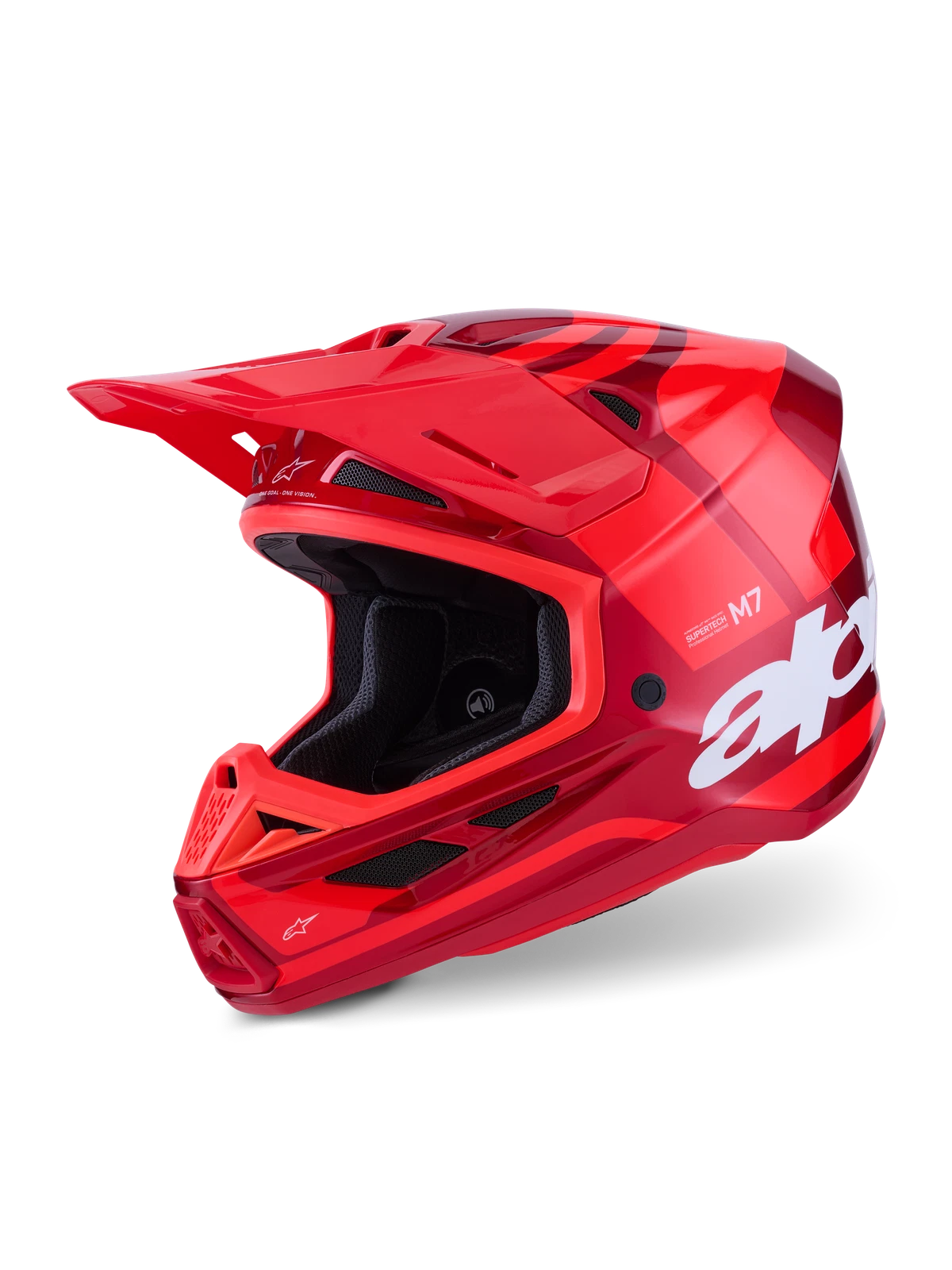 ALPINESTARS SM7 Core Helmet Red Glossy 2X-Large Offroad Motorcycle Helmet