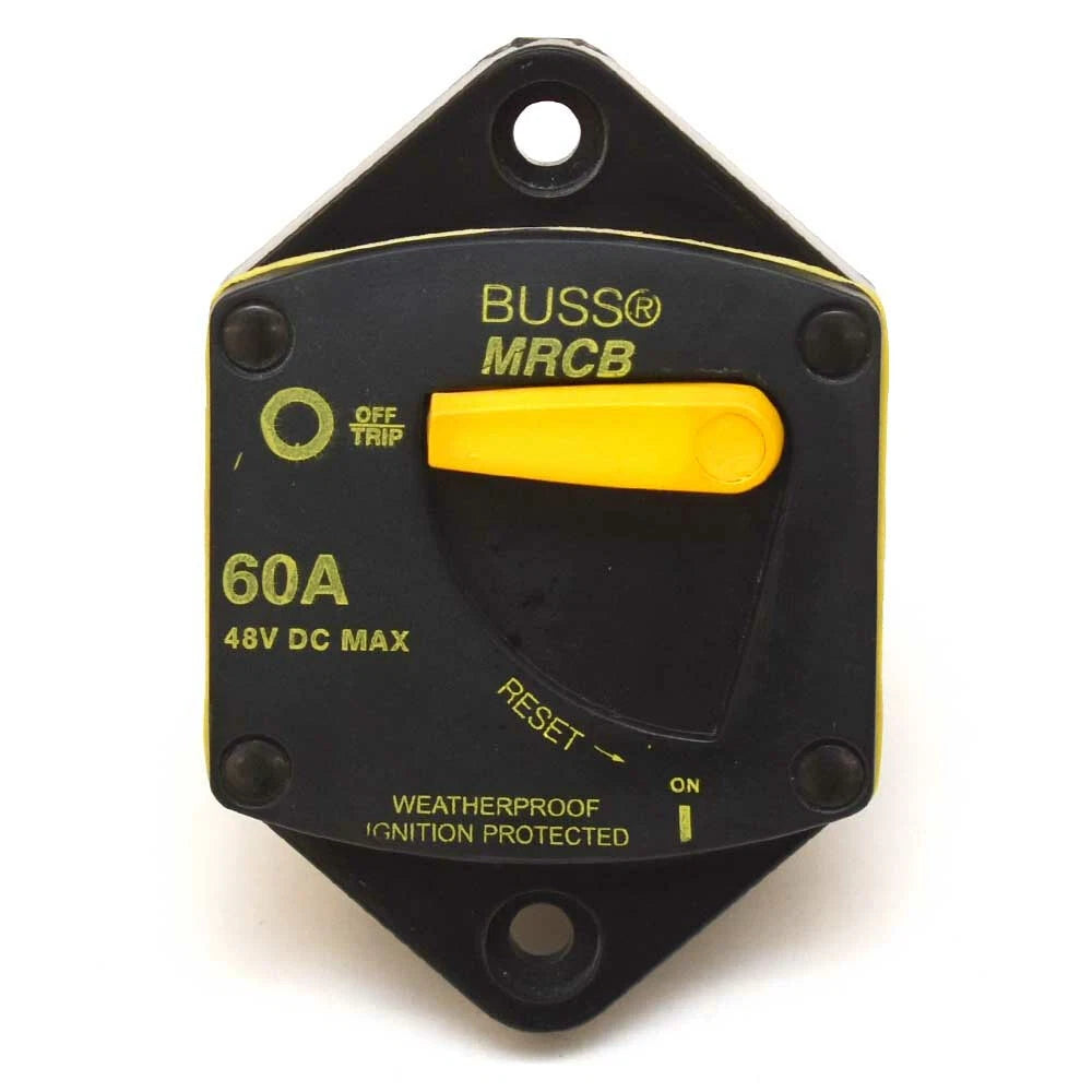 Eaton Bussmann Boat Circuit Breaker 187060P-03-1 - 60 a 48 VDC