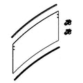 Loader/Backhoe Rear & Middle Cab Glass Kit with Seals & Latches Fits John Deere