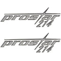 MasterCraft Boat Raised Decal 750037 - OEM ProStar 214 Silver (pair)