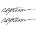 Rinker Boat Brand Decal - Captiva Gray Stickers (pair)