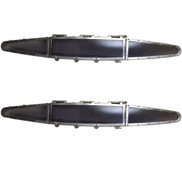 Bomar Boat Elliptical Portlight Windows - 73 X 8 1/4 Inch (pair)