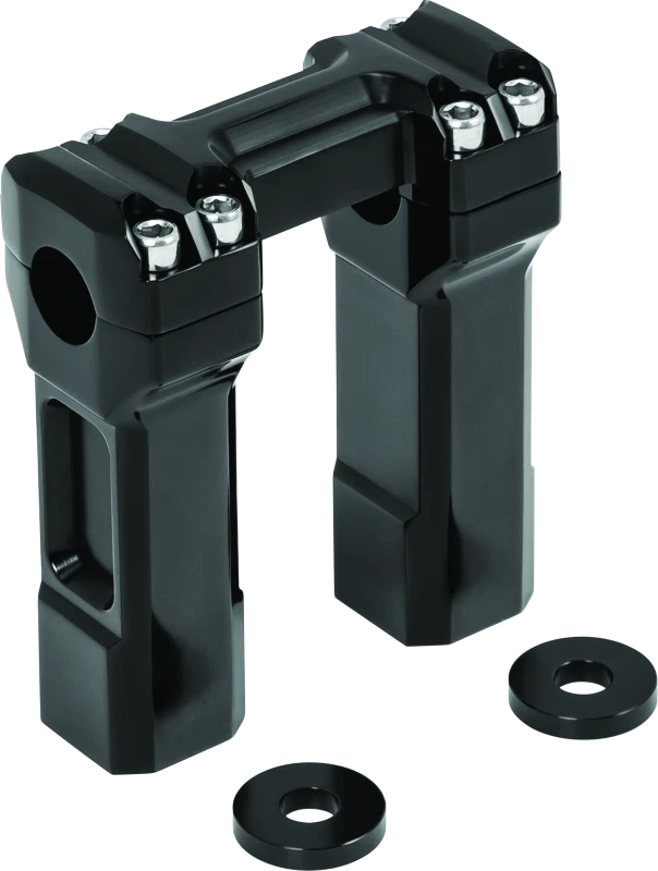 Kuryakyn 5 Inch Billet Handlebar Risers Black for Harley Davidson 1990-2023
