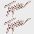 Lund Boat Decals - Tyee 11 X 7 1/2 Inch Beige/Dusty Rose (pair)