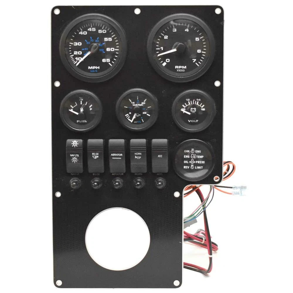Excel Boat Gauge Dash Panel K-513-003 - Storm CAT 210 Aluminum