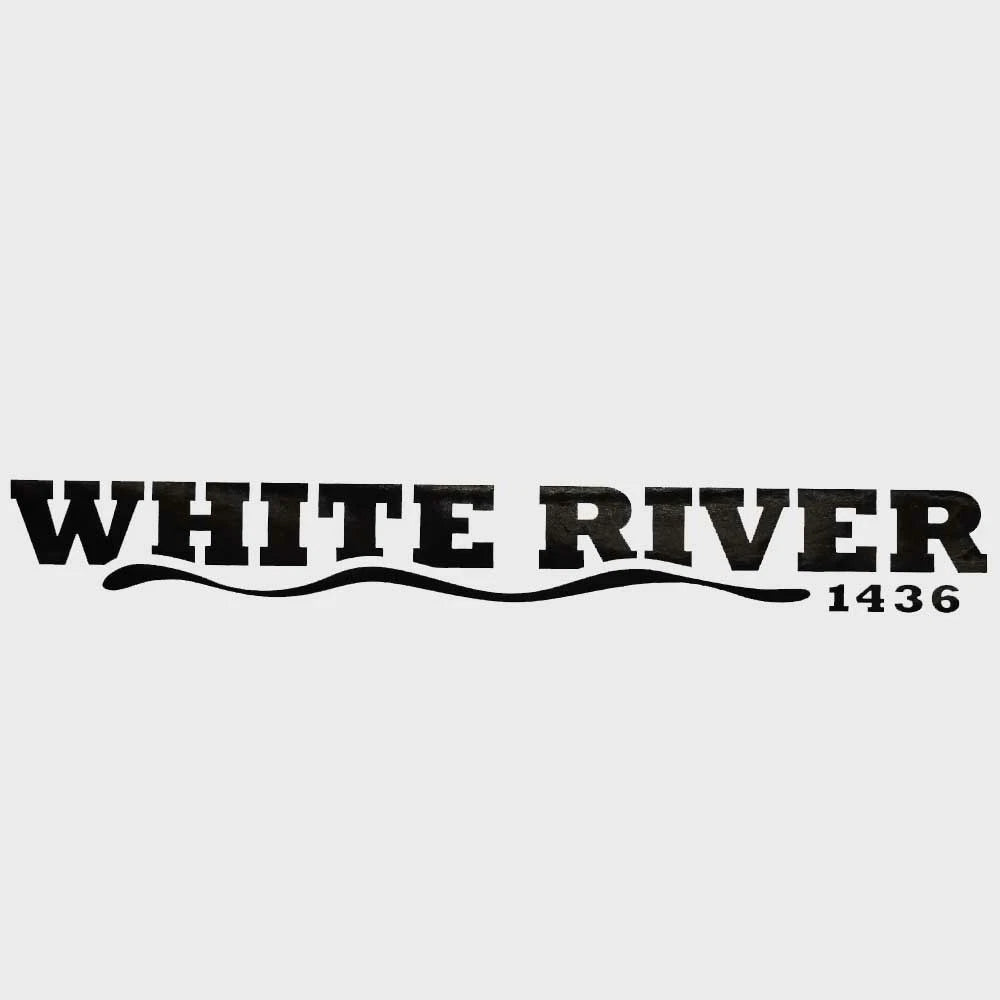 Ranger Boat Decal Sticker 189609 - White River 1436 Black 26 Inch