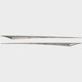Cruisers Boat Raised Hull Spear Decals - Silver Stickers (2 PC)