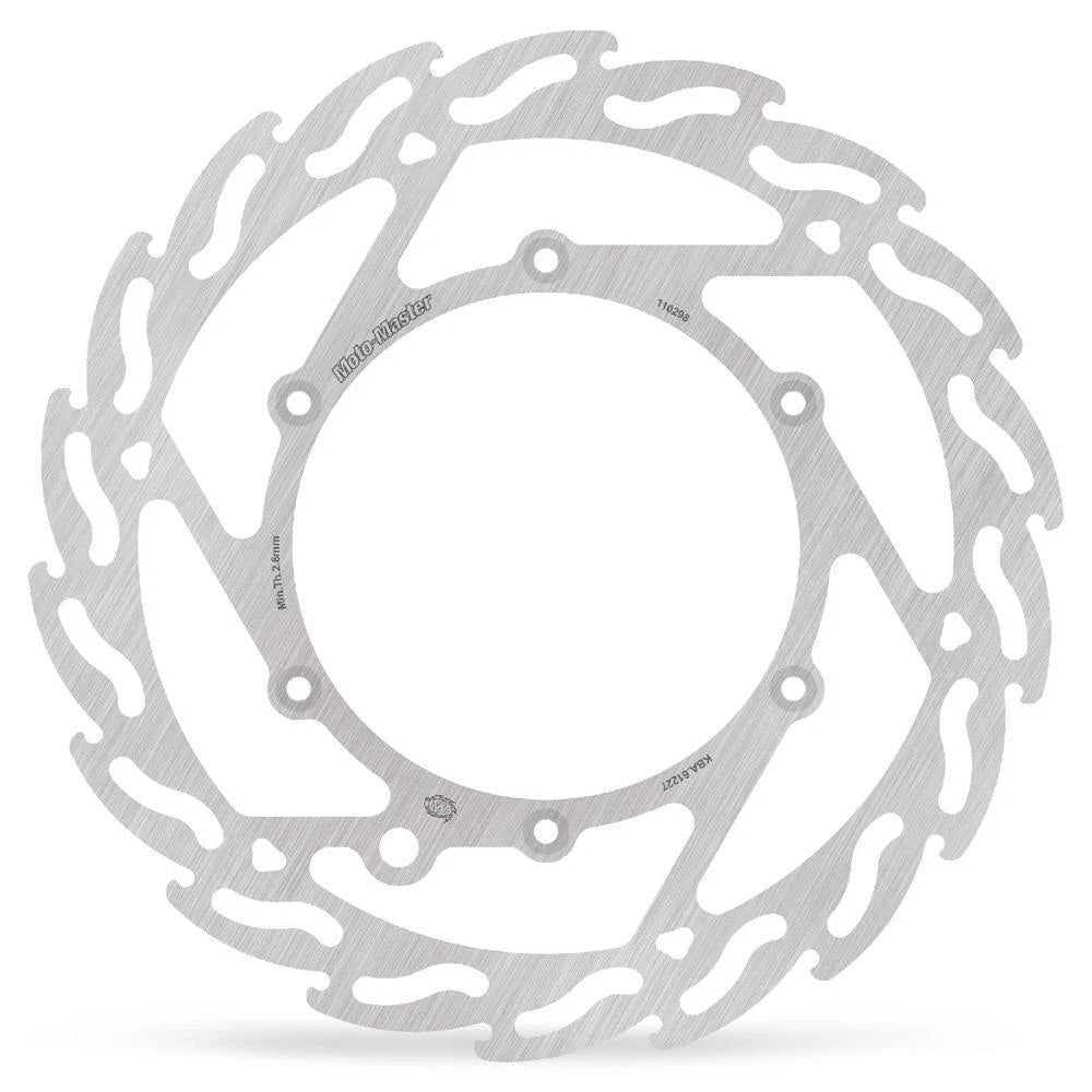 MotoMaster Flame Left Fixed Front Brake Disc for KTM 400 SX 1999-2002
