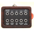South Bay Pontoon Boat Breaker Switch Panel - Push Button Woodgrain