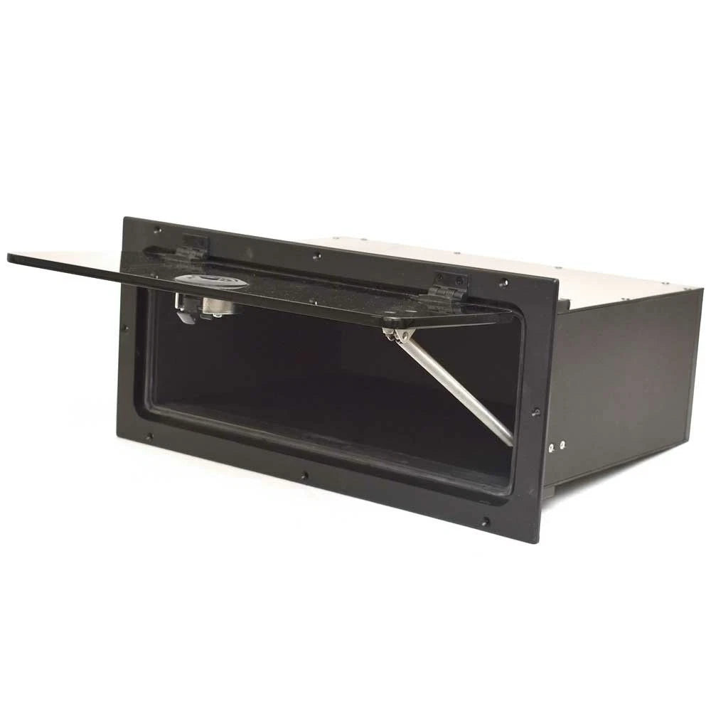 Larson Boat Electronics Box 9TA-170365 - with Latch Black Starboard