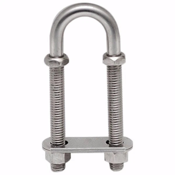 Epco Boat U-Bolt Bow Eye 16-1321-1000 - 3/8-16 X 2 1/4 X 6 Inch SS
