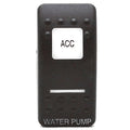 Carling Boat Rocker Switch Cover Plate - ACC-WATER PUMP Actuator Black