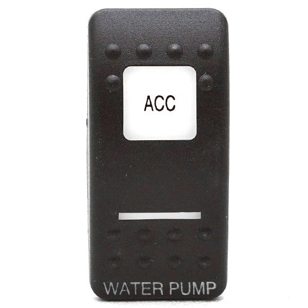Carling Boat Rocker Switch Cover Plate - ACC-WATER PUMP Actuator Black