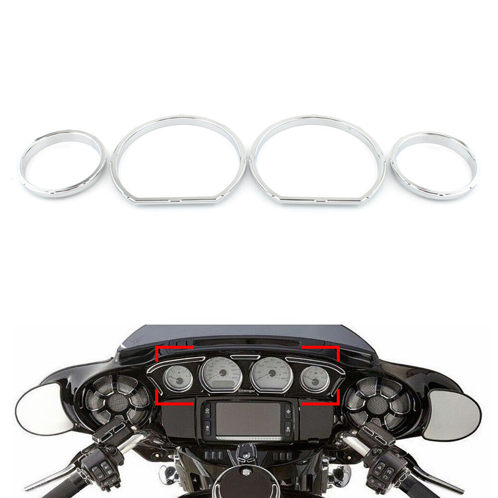 Instrument Board Gauge Bezel for Harley Touring Street Glide 2014-2023