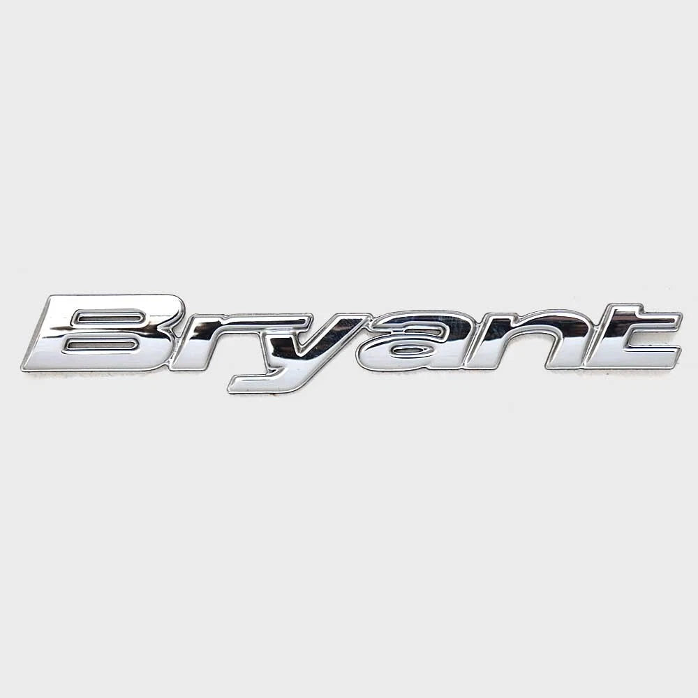 Bryant Boat Raised Logo Decal U35307-01 - Silver Chromax Sticker