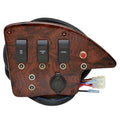 Godfrey Pontoon Boat Switch Breaker Panel - OEM Console Woodgrain Marine