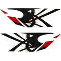Tracker Boat Graphic Decals TR151734 - Black Red Stickers (set of 2)