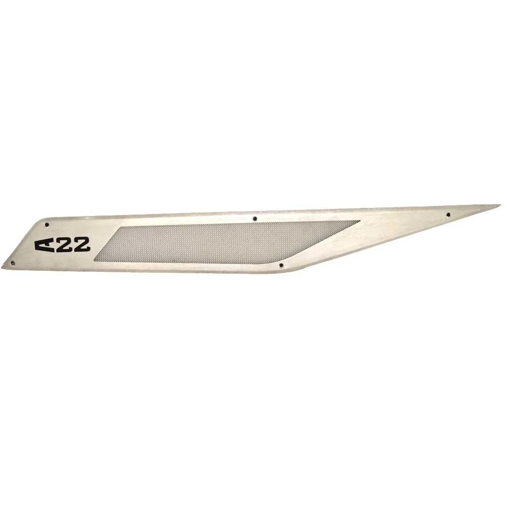 Axis Boat Stern Vent Grille 3328084 - A22 Brushed Aluminum (STBD)