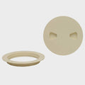 TH Marine Boat Deck Plate - Off White 8 Inch Textured Plastic