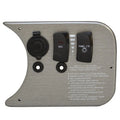 Weeres Pontoon Boat Switch Panel - 7 1/2 X 5 1/2 Inch Gray Plastic