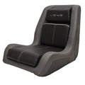 Lowe Boat Bucket Seat 2396368 - Black - Gray Vinyl with Logo