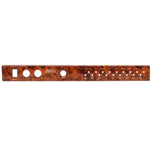 Rinker Boat Blank Ignition Breaker Panel 206565E - 360D EC Woodgrain