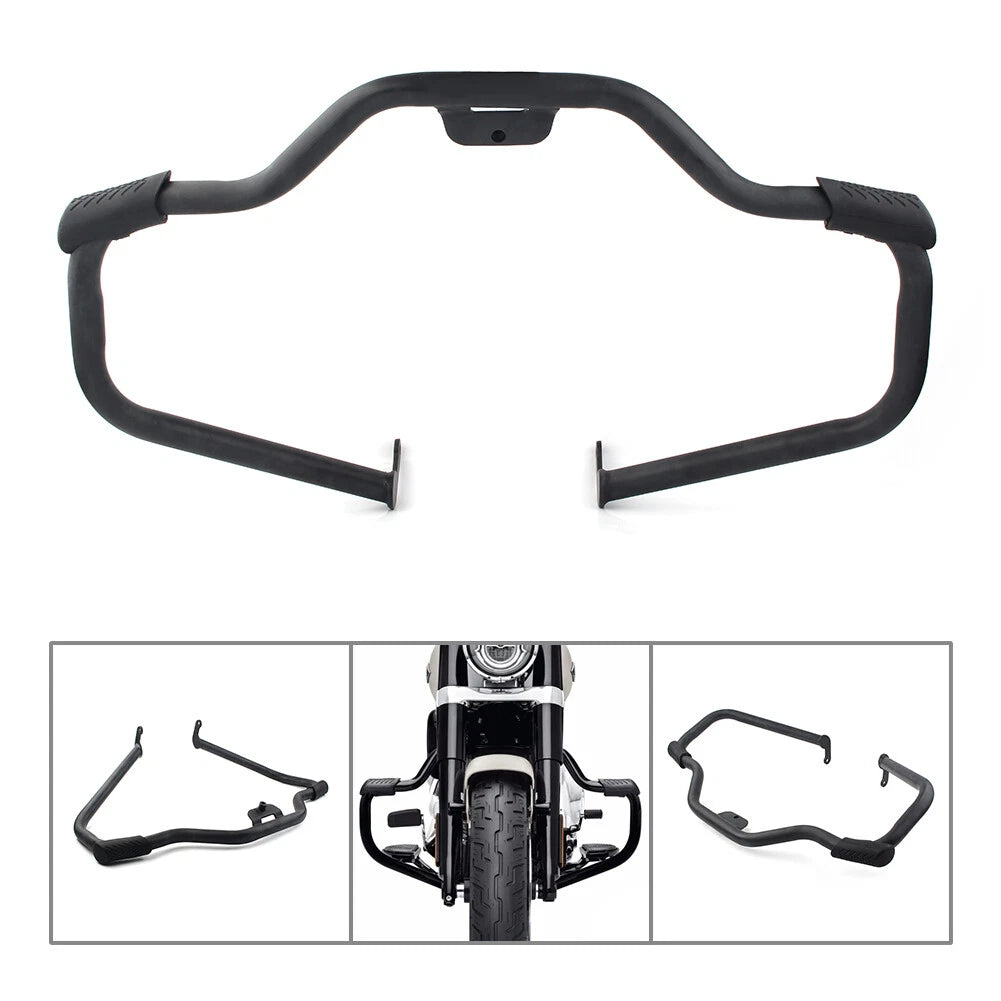 Mustache Safety Steel Engine Guard Highway Crash Bar for Harley Softail 2018-23