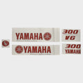Yamaha Boat Cowling Decals 14.01888 - 300 V6 Red Stickers (kit)
