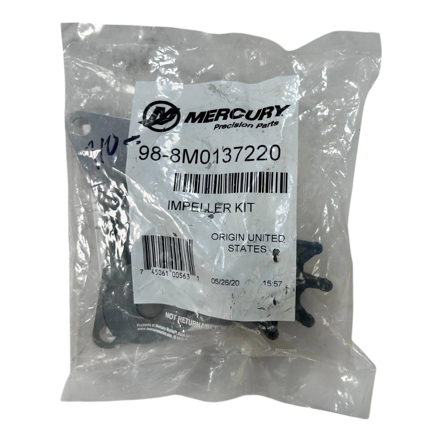 Mercury 8M0137220, Marine Impeller Kit, Sealed, OEM
