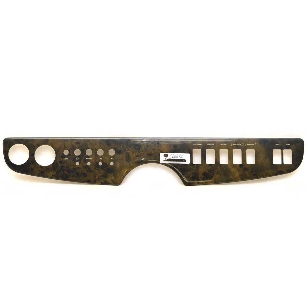 Four Winns Boat Blank Switch Panel 025-3509 - 310 Horizon Poplar Burl