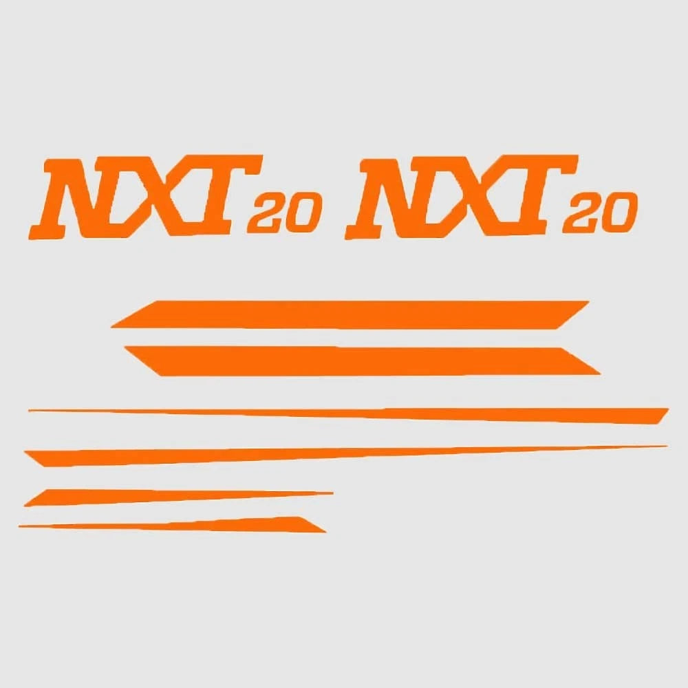 MasterCraft Boat Sticker Decals 750189 - NXT20 Orange (set of 8)