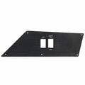 Bass CAT Boat Blank Switch Panel - Lights Accessory Black Lined
