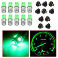 10 Green 194 LED Bulbs Instrument Panel Gauge Cluster for DASH Light Socket