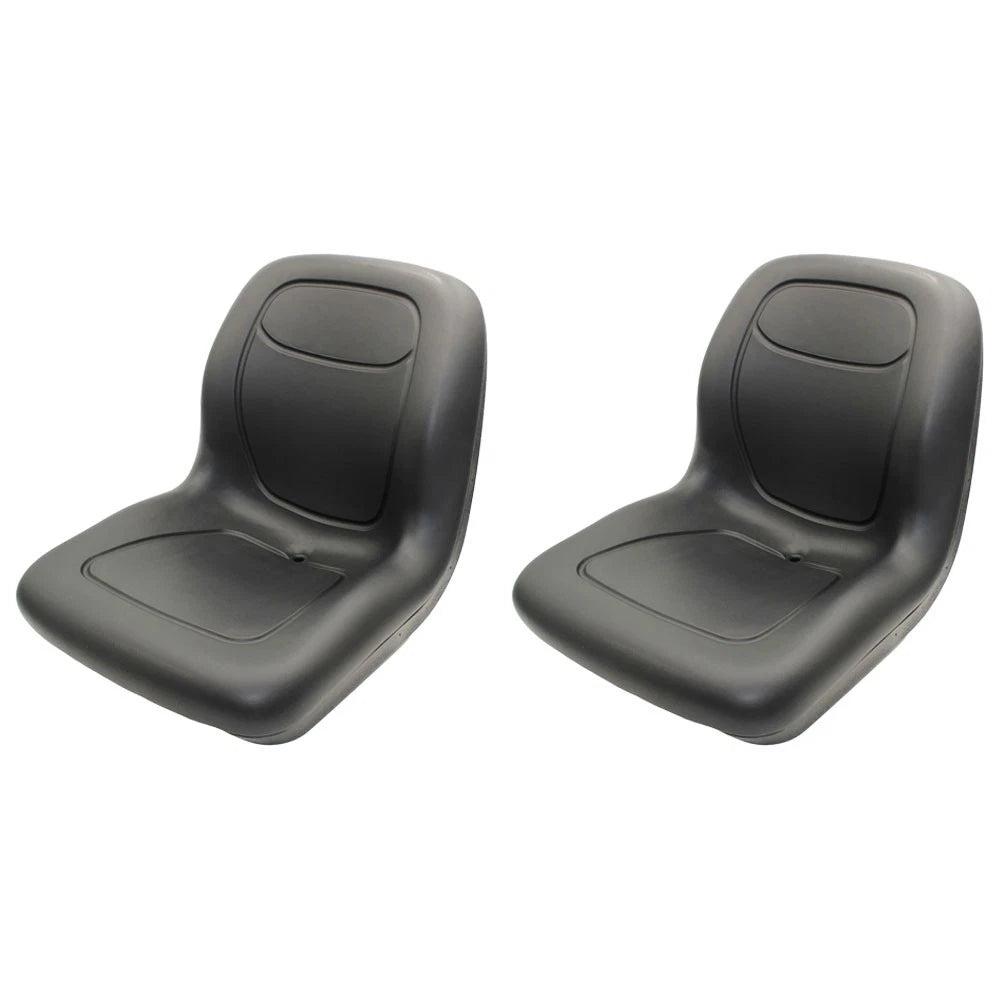 2 PK Black High Back Seats Fits John Deere Fits Gator Gas Diesel 4x2 4x4 6x4